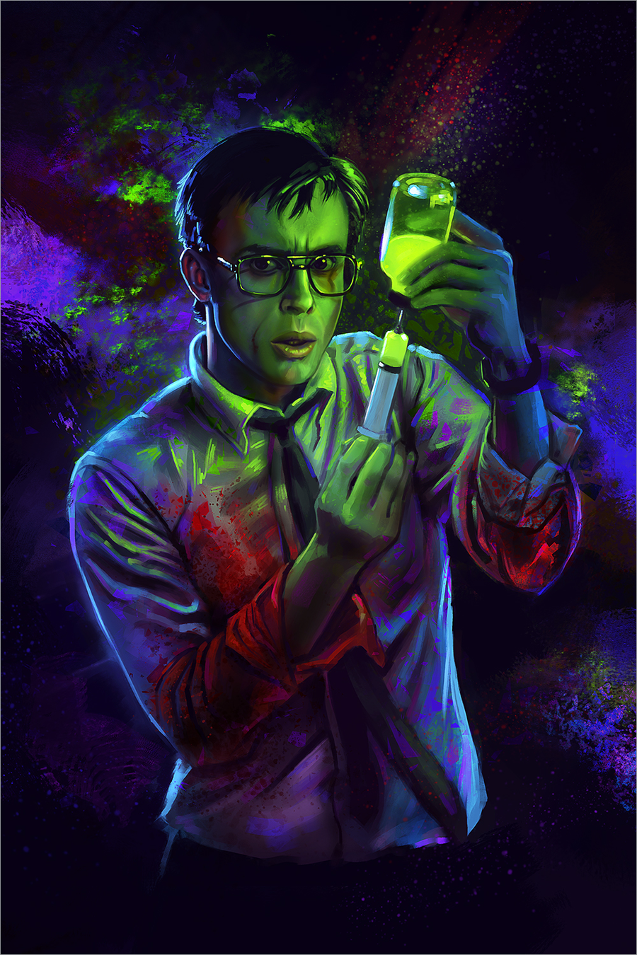 "Who’s going to believe a talking head?" by Quinnzel Kills - Hero Complex Gallery