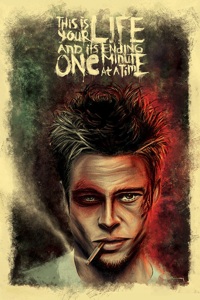"FIGHT CLUB: LIFE" Large Variant by Raj Khatri - Hero Complex Gallery
