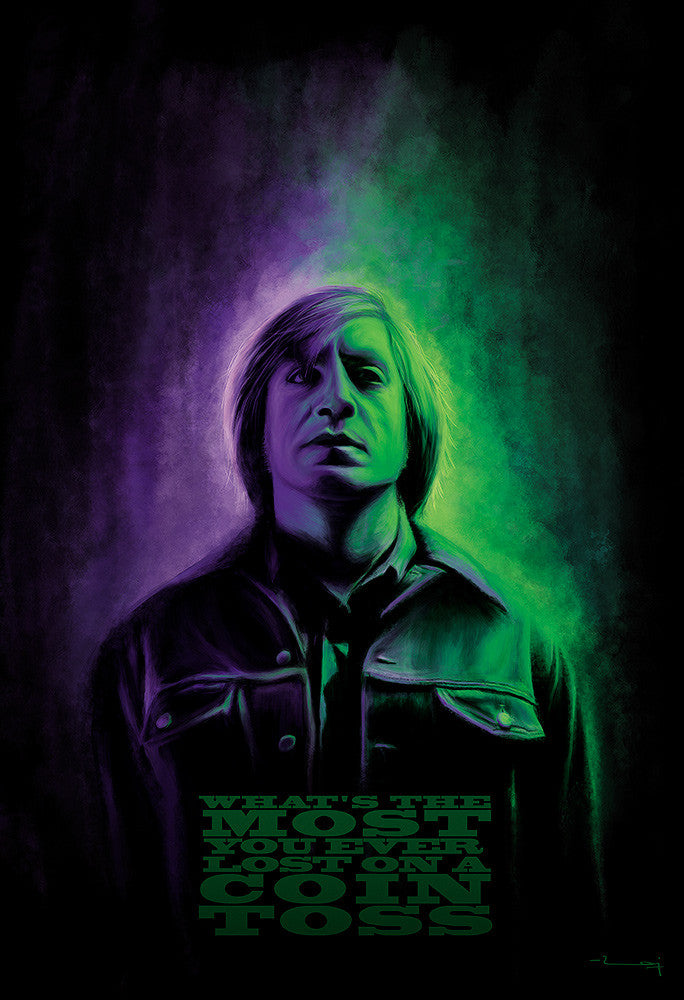 "Anton Chigurh" by Raj Khatri - Hero Complex Gallery
