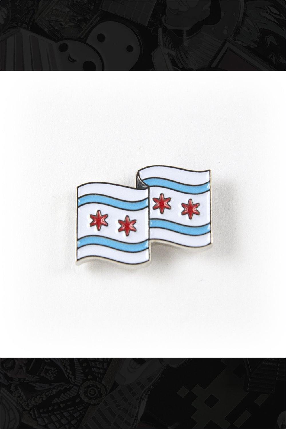 422. "Chicago Flag" Pin by Reppin Pins - Hero Complex Gallery
