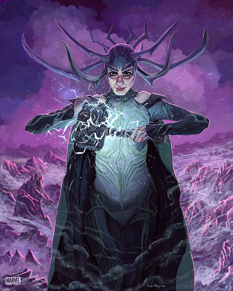"Hela’s Reign" Original by Rich Pellegrino - Hero Complex Gallery