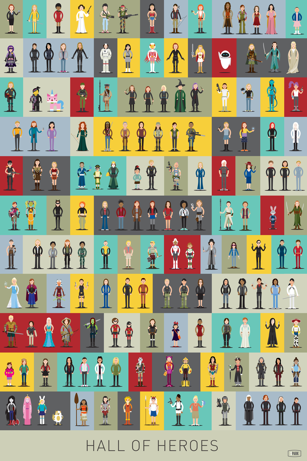 "Hall of Heroes" by Scott Park - Hero Complex Gallery