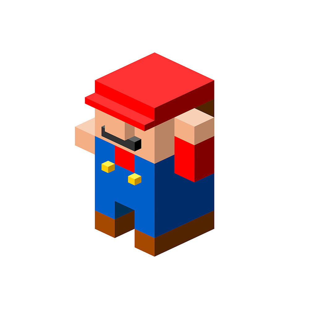 "Mario Cube" by Salvador Anguiano - Hero Complex Gallery