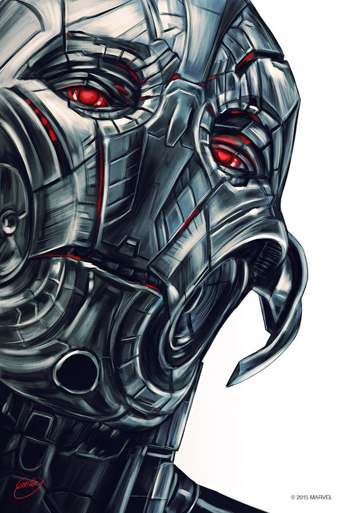 "Ultron Portrait" by Sam Gilbey - Hero Complex Gallery
