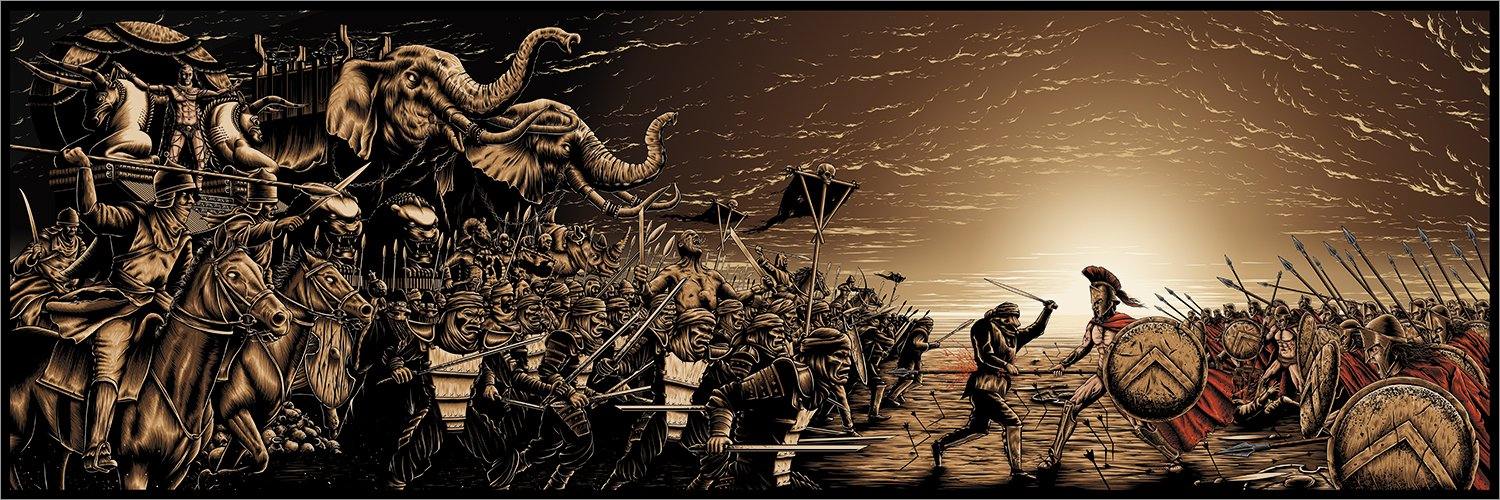 "300" by Sam Mayle - Hero Complex Gallery