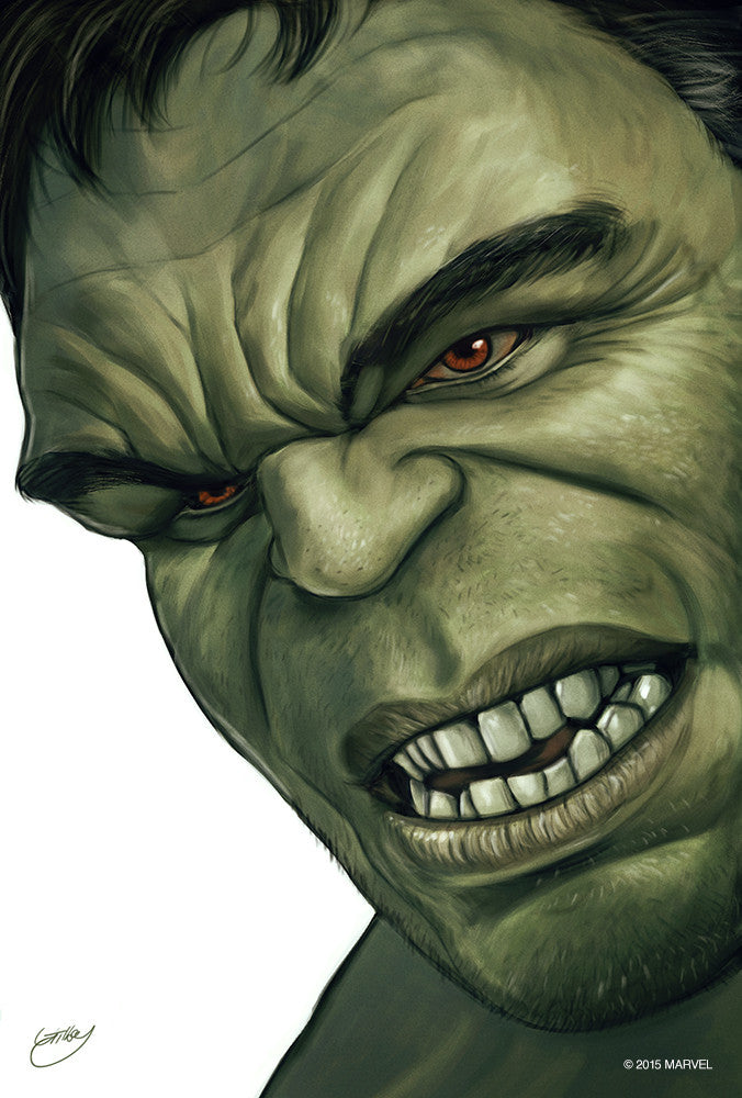 "Hulk Portrait" by Sam Gilbey - Hero Complex Gallery