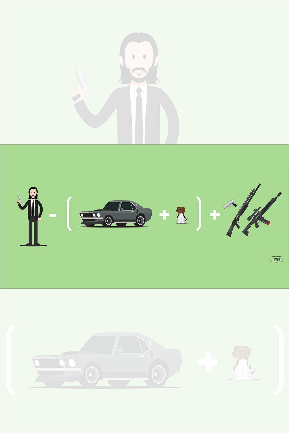 "Movie Math - John" by Scott Park - Hero Complex Gallery