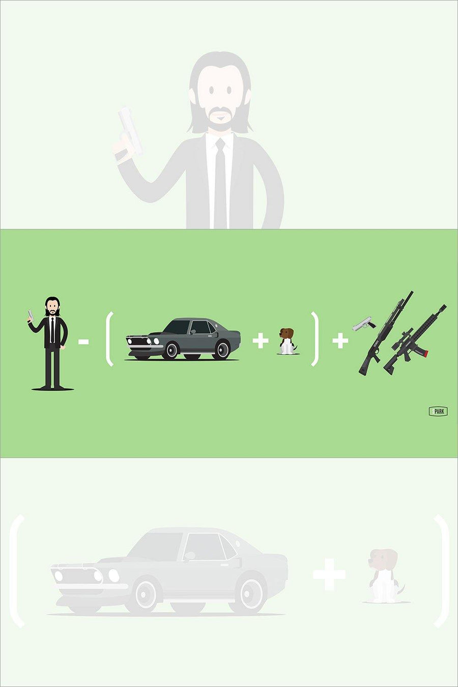 "Movie Math - John" by Scott Park - Hero Complex Gallery