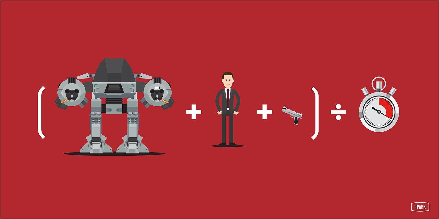 "Movie Math - 20 Seconds to Comply" by Scott Park - Hero Complex Gallery