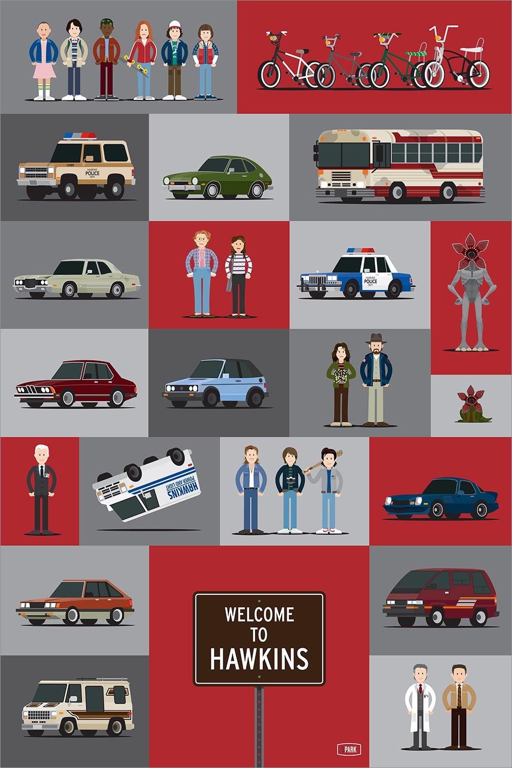 "Welcome to Hawkins" by Scott Park - Hero Complex Gallery