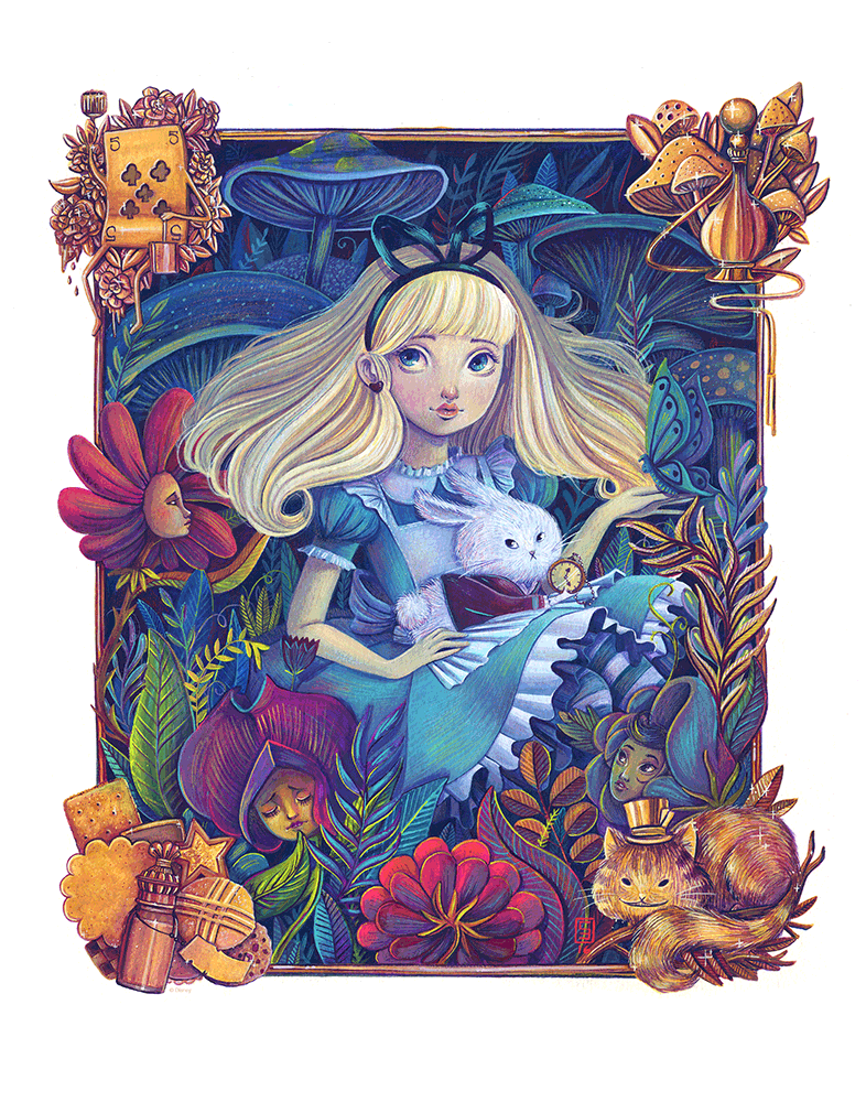 "Alice in the Garden" by Siames Escalante - Hero Complex Gallery