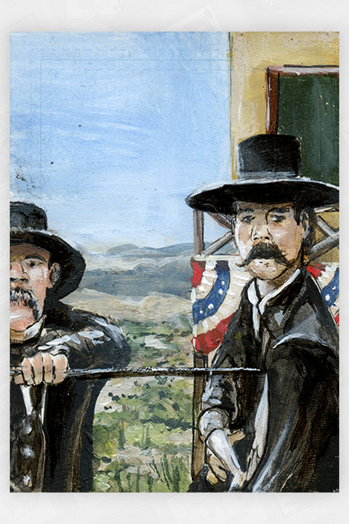 "We're here to disarm you, throw up your hands" Quad Set by Brian Hebets