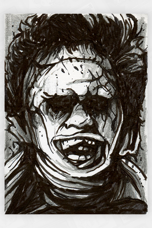 "Leatherface" by Dan Mumford