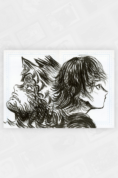 "Guts and Casca" Diptych by Isip Xin