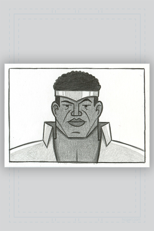 "Defenders Sketch Card Series: Power Man" by Doug LaRocca - Hero Complex Gallery