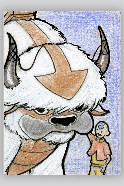 "Aang & Appa" by Tom Valente - Hero Complex Gallery