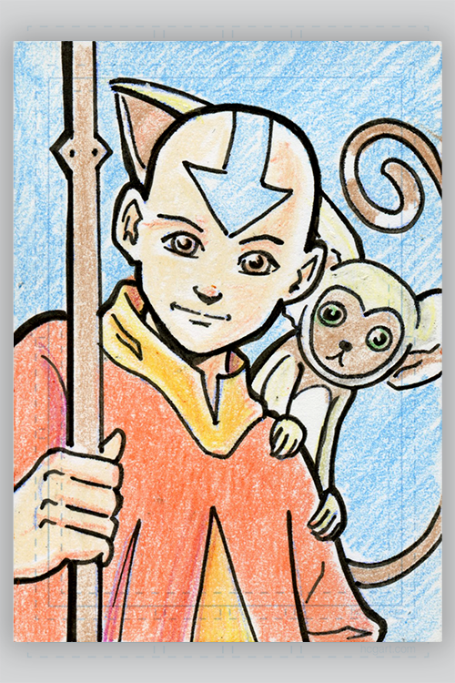 "Aang & Momo" by Tom Valente - Hero Complex Gallery