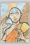 "Avatar State Aang" by Tom Valente - Hero Complex Gallery
