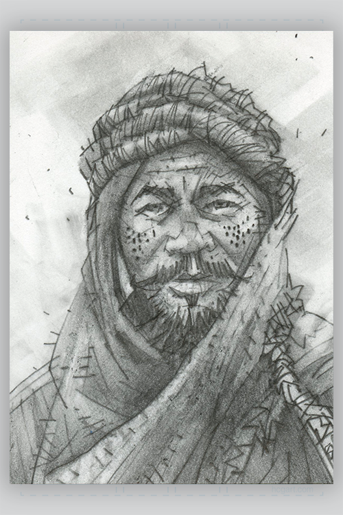 "Azeem Edin Bashir Al Bakir" by Tomas Overbai - Hero Complex Gallery