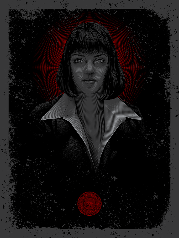 "Tarantino Tintype - Wallace, M" by Tracie Ching - Hero Complex Gallery
 - 1