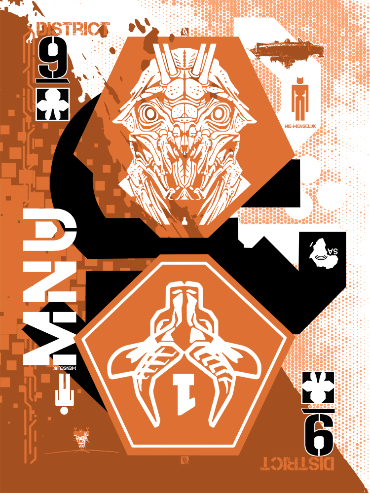 9 of Clubs: "District 9" by The Dark Inker - Hero Complex Gallery