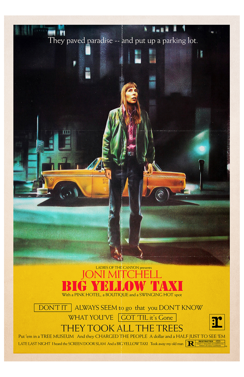 "Big Yellow Taxi" by Todd Alcott
