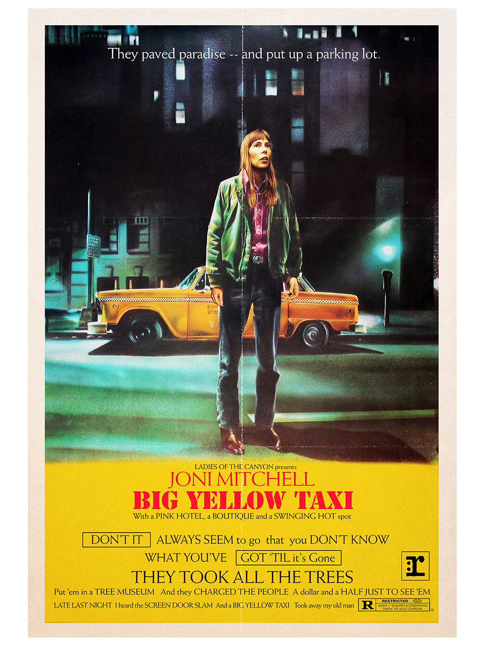 "Big Yellow Taxi" by Todd Alcott