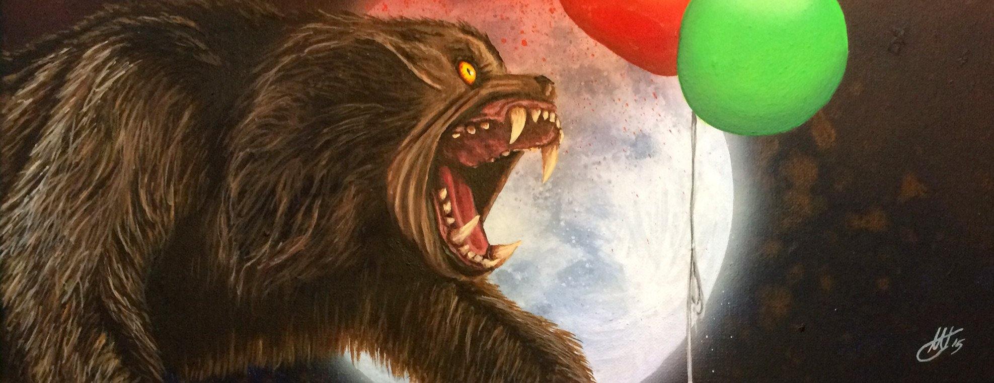 "Red Moon Rising" by Tony Hodgkinson - Hero Complex Gallery