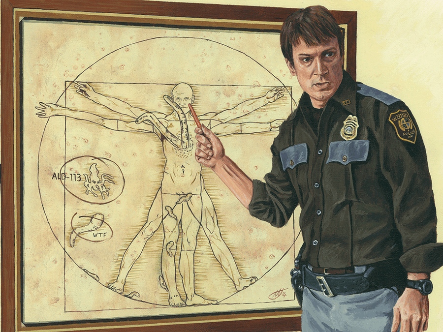 "WTF" by Tony Hodgkinson - Hero Complex Gallery
