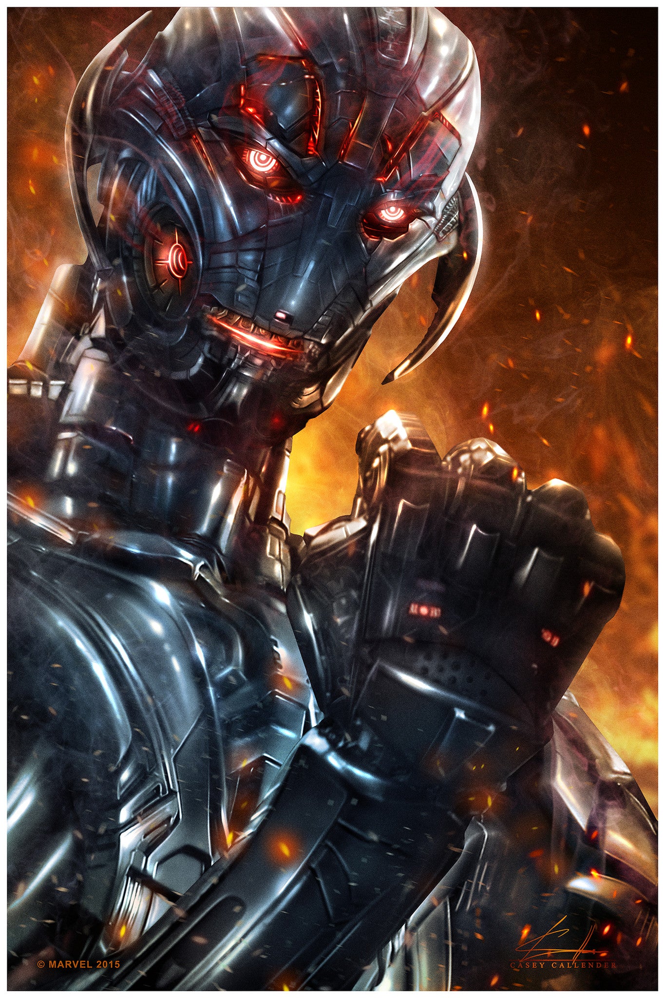 "Ultron" by Casey Callender - Hero Complex Gallery