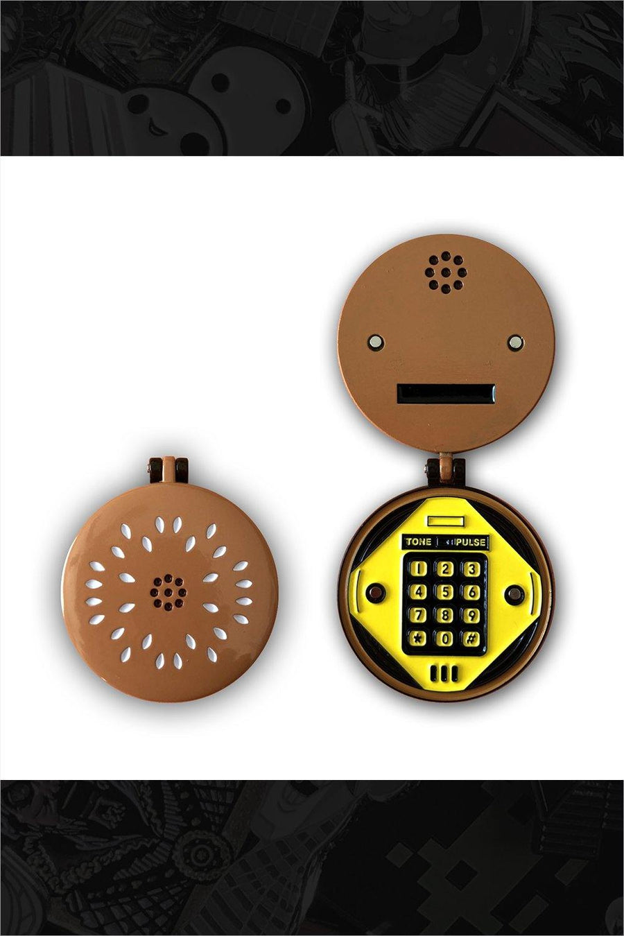 502. "Hamburger Phone" Pin by Ursa Major Supply - Hero Complex Gallery