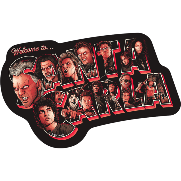 "Santa Carla" Sticker by Matt Ryan Tobin - Hero Complex Gallery