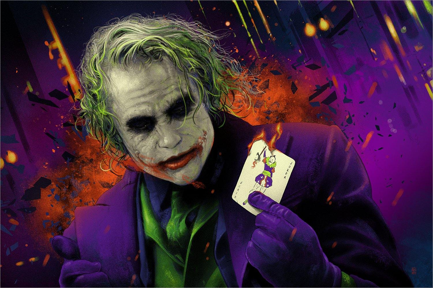 "I'm an Agent of Chaos" Purple Variant by Vance Kelly - Hero Complex Gallery