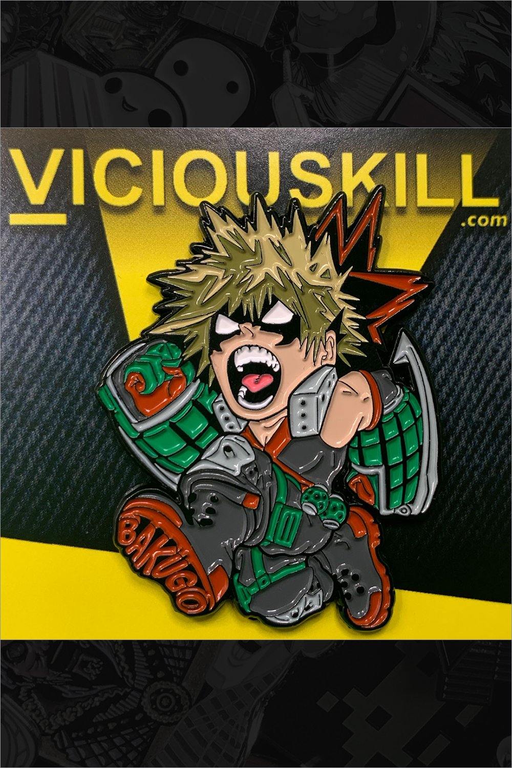 764. "Bakugo" Pin by VICIOUSKILL - Hero Complex Gallery