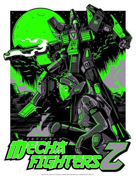 "MechaFighters Z" Green Variant by Wes Art Studio - Hero Complex Gallery