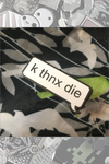 032. "k thnx die" Pin by ClayGrahamArt - Hero Complex Gallery