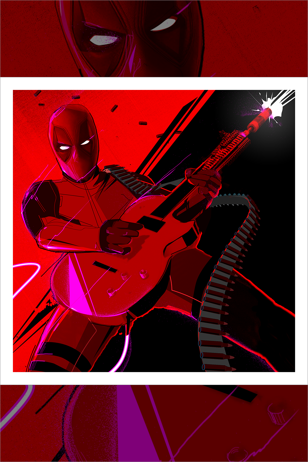 "Deadpool's Guitar Gun" by Craig Drake - Hero Complex Gallery