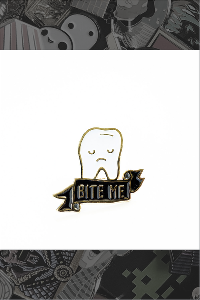 093. "Bite Me Tooth" Pin by ilootpaperie - Hero Complex Gallery