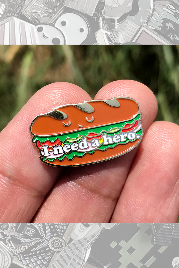 094. "Need a Hero Sandwich" Pin by ilootpaperie - Hero Complex Gallery