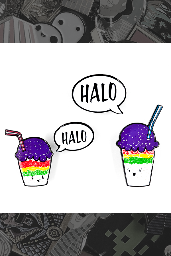 123. "Halo Halo" Pin by Little Shop of Pins - Hero Complex Gallery