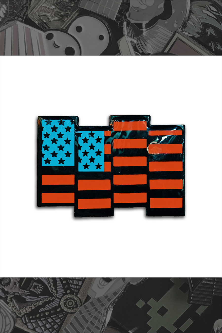 184. "USA Black Flag" Pin by Nerdpins - Hero Complex Gallery