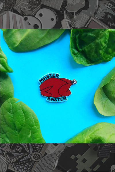207. "Master Baster" Pin by Paper Moon Collective - Hero Complex Gallery