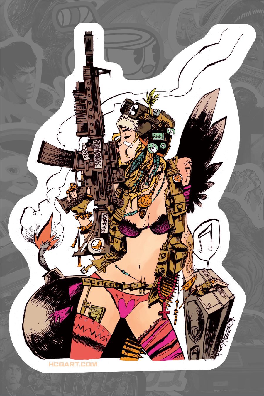 "Tank Girl" Sticker by Jim Mahfood - Hero Complex Gallery