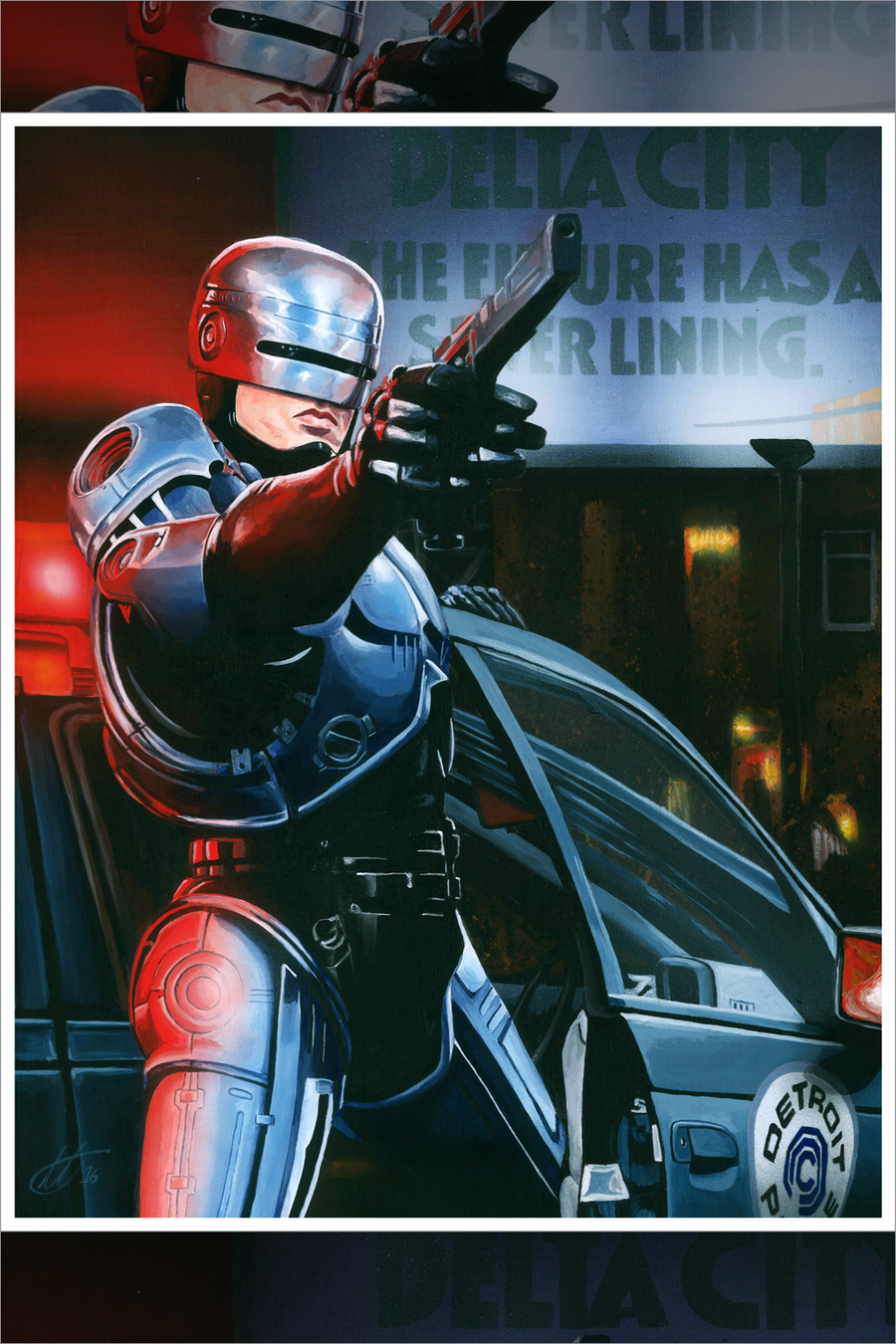 "The Future Has a Silver Lining" by Tony Hodgkinson - Hero Complex Gallery