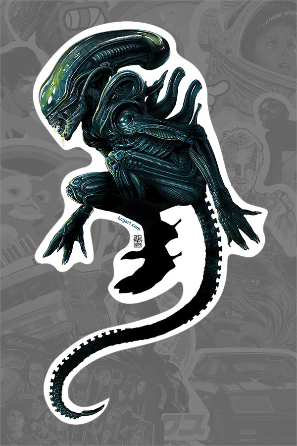 "Xenomorph" Sticker by Vance Kelly - Hero Complex Gallery