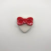 056. "White Heart with Red Bow" Pin by Dare to Dream Flair - Hero Complex Gallery