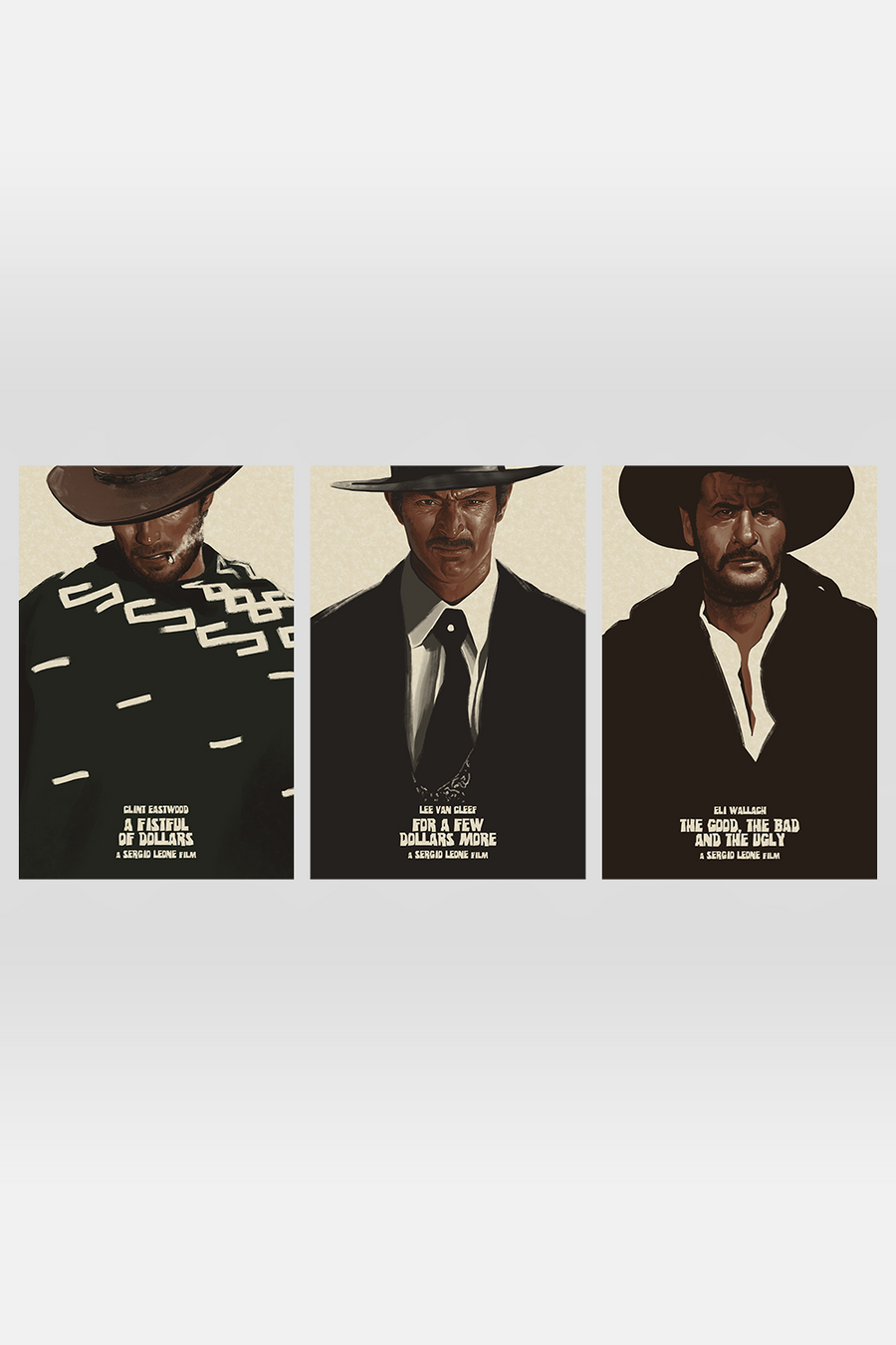 "Dollars Trilogy" Parchment AP Set by Yvan Quinet