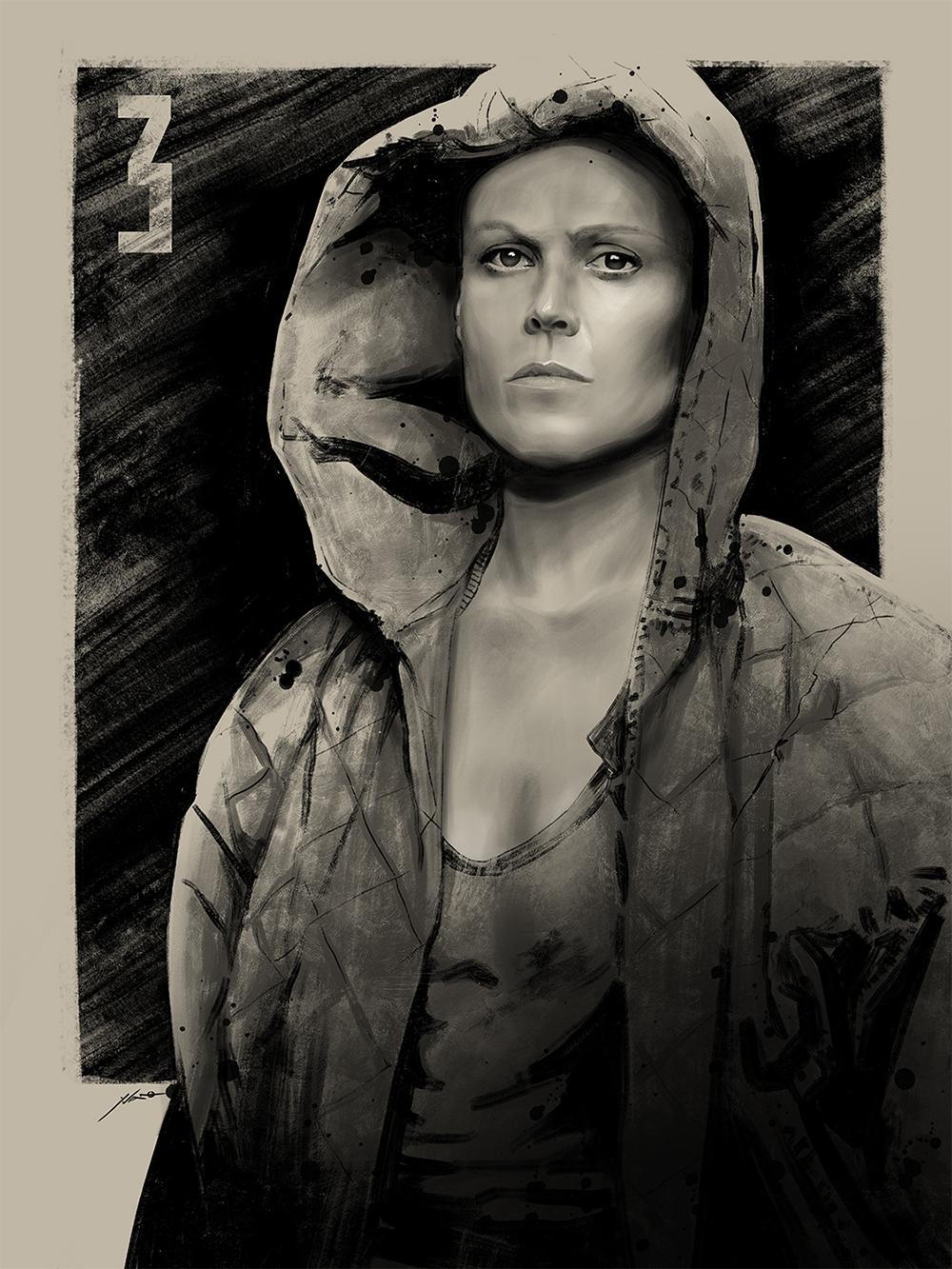 "Ellen Ripley" by Yvan Quinet