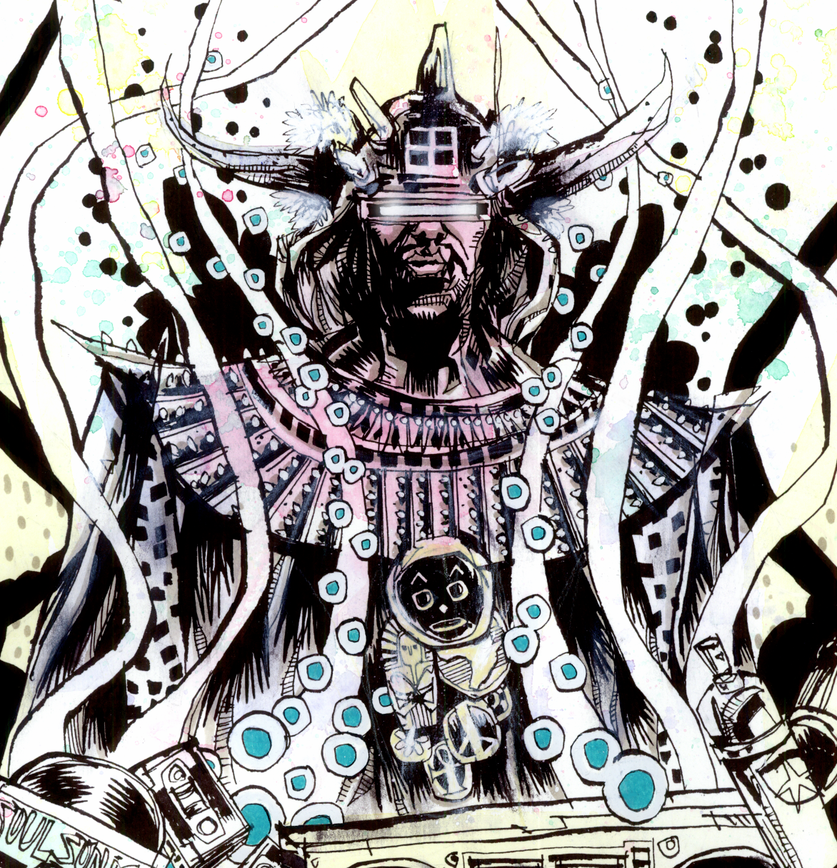 "Afrika Bambaataa" by Jim Mahfood - Hero Complex Gallery
 - 2
