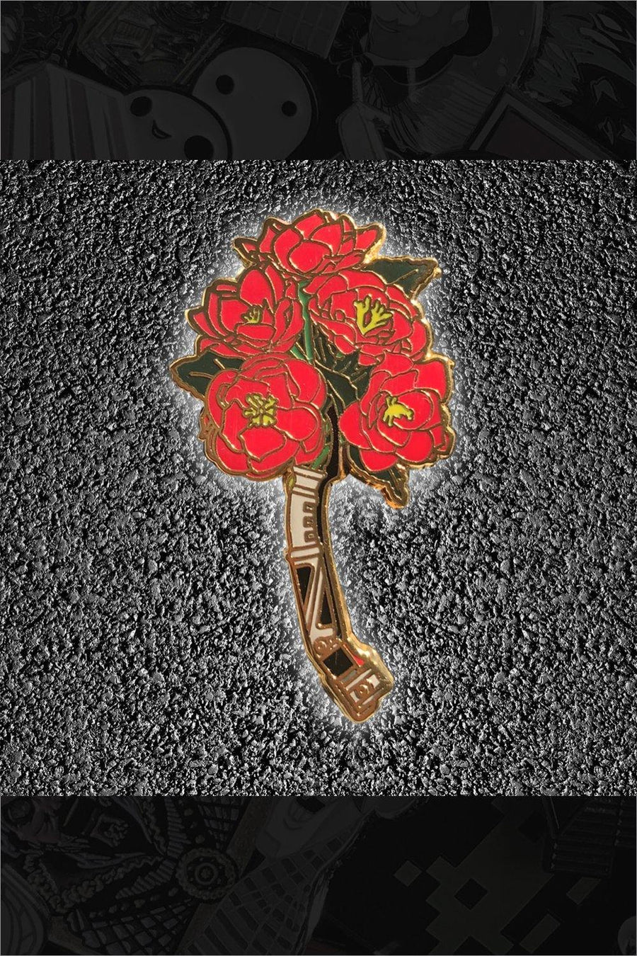 549. "Camellia Dooku" Gold Plated Pin by BB-CRE.8 - Hero Complex Gallery